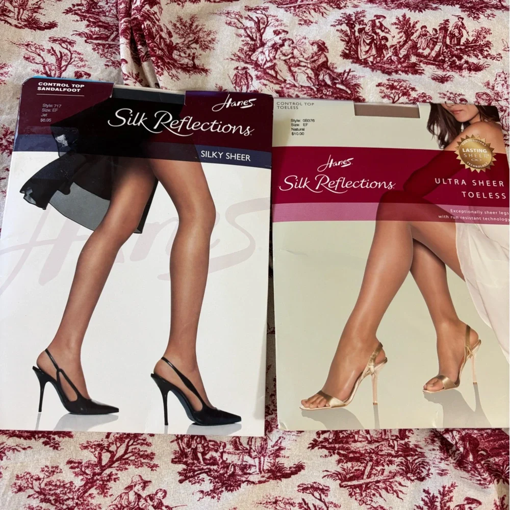 Vintage Hanes Silk Reflections Hosiery Bundle